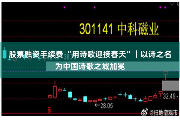 股票融资手续费 “用诗歌迎接春天”｜以诗之名为中国诗歌之城加冕