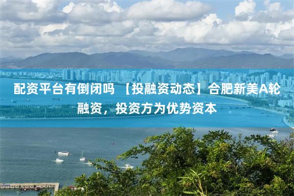 配资平台有倒闭吗 【投融资动态】合肥新美A轮融资，投资方为优势资本