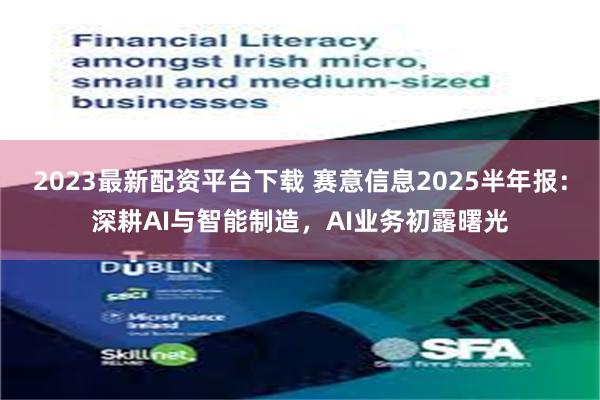 2023最新配资平台下载 赛意信息2025半年报：深耕AI与智能制造，AI业务初露曙光